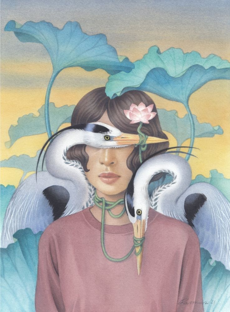Lotus - art print by Angelika Rasmus