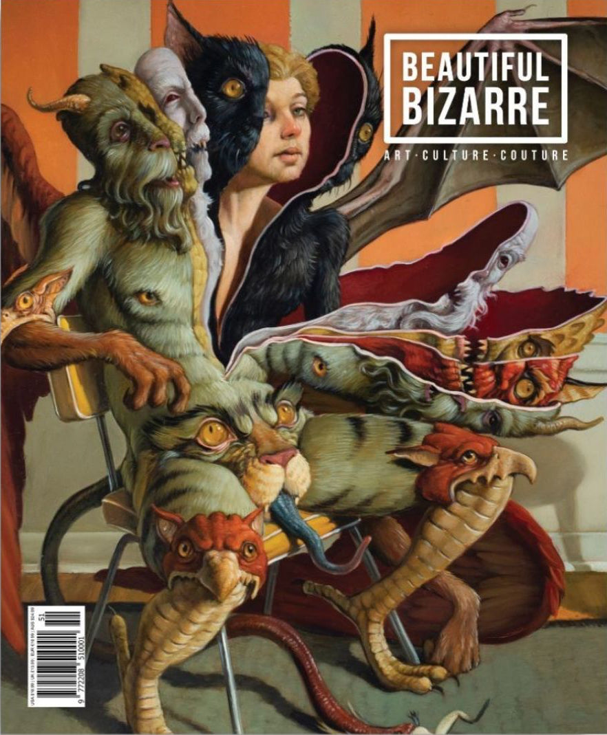 Issue 51 of Beautiful Bizarre with an amazing surreal image by Eric Thor Sanderson