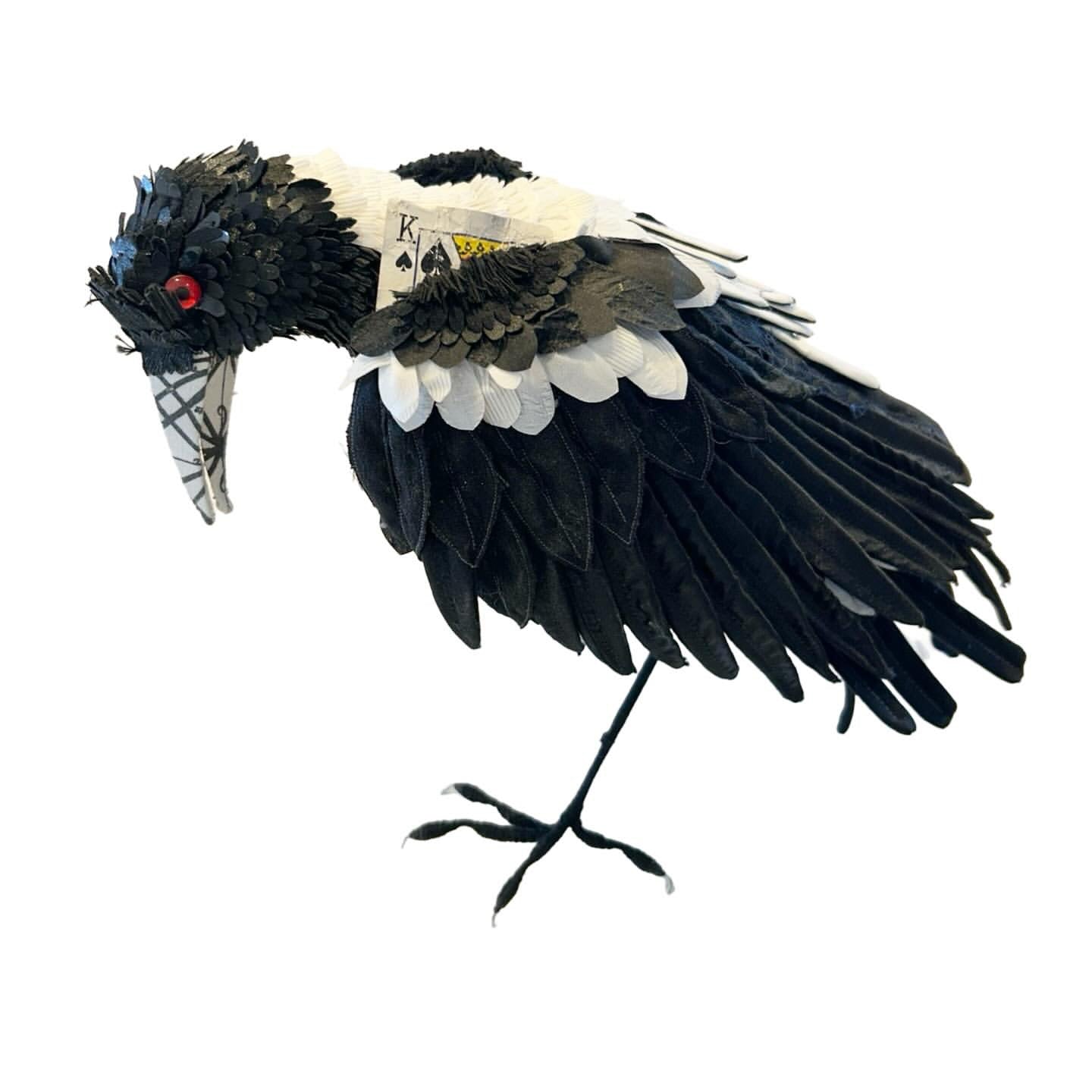 Card Playing Magpie #3 - Robyn Lees-West - Quirky Fox