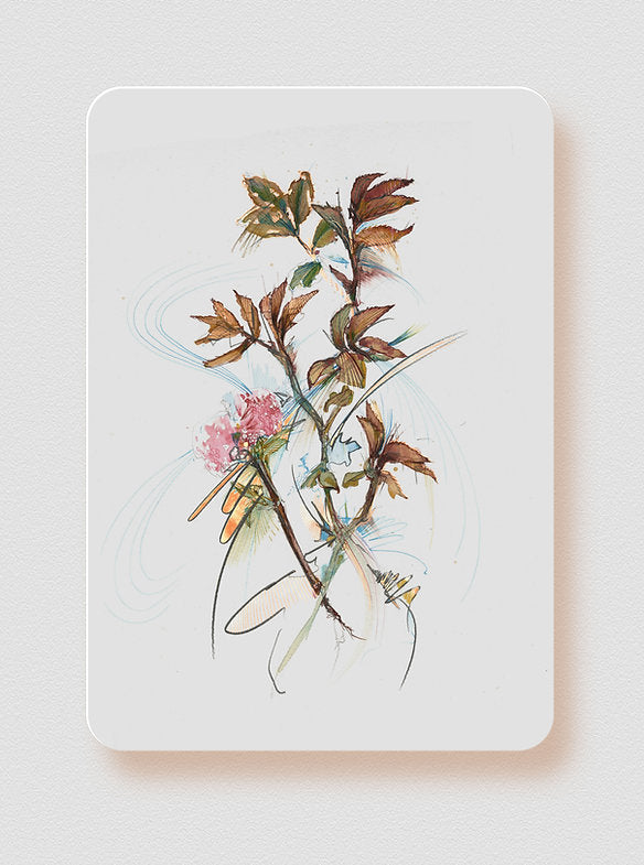 Arose Limited Edition Copper Foil Print by Carne Griffiths