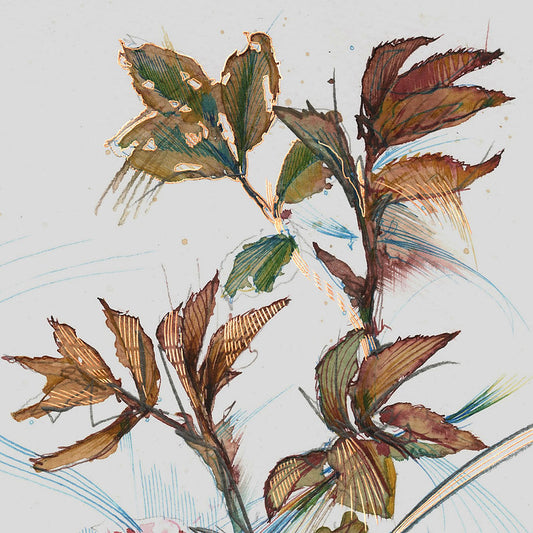 Arose Limited Edition Copper Foil Print by Carne Griffiths