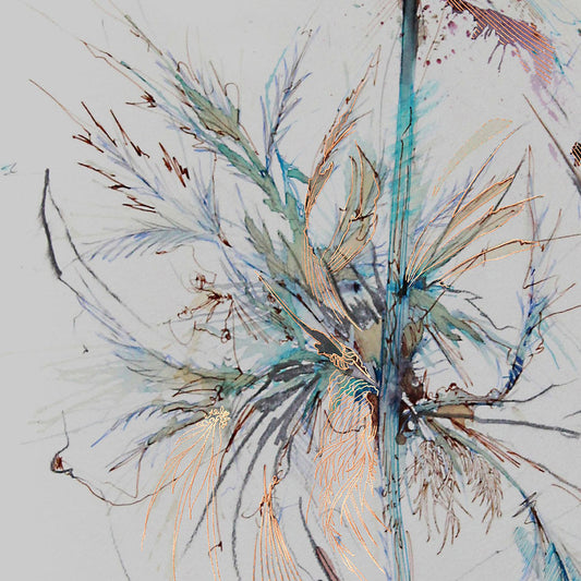 Fatal Limited Edition Copper Foil Print by Carne Griffiths