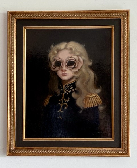 Lady Oscar in situ - original painting by Caroline Gaudrealt