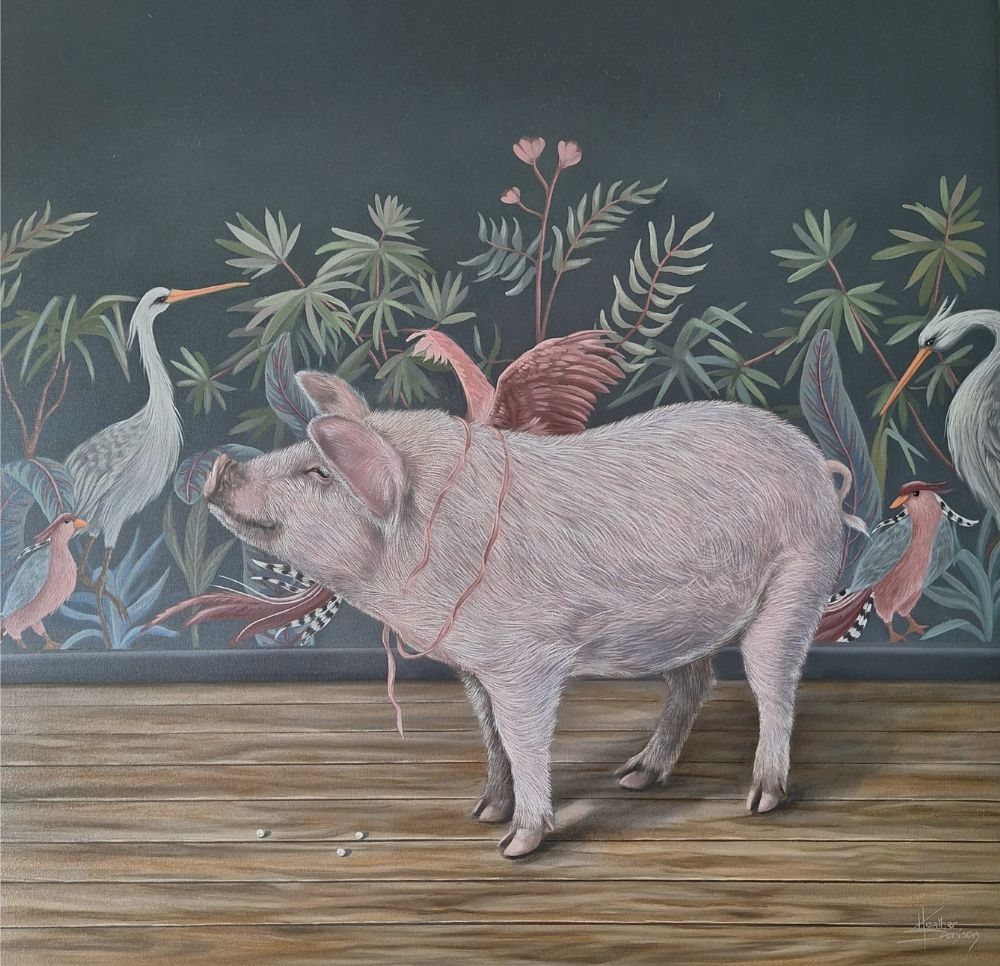 Imagine - original painting by Heather Denison