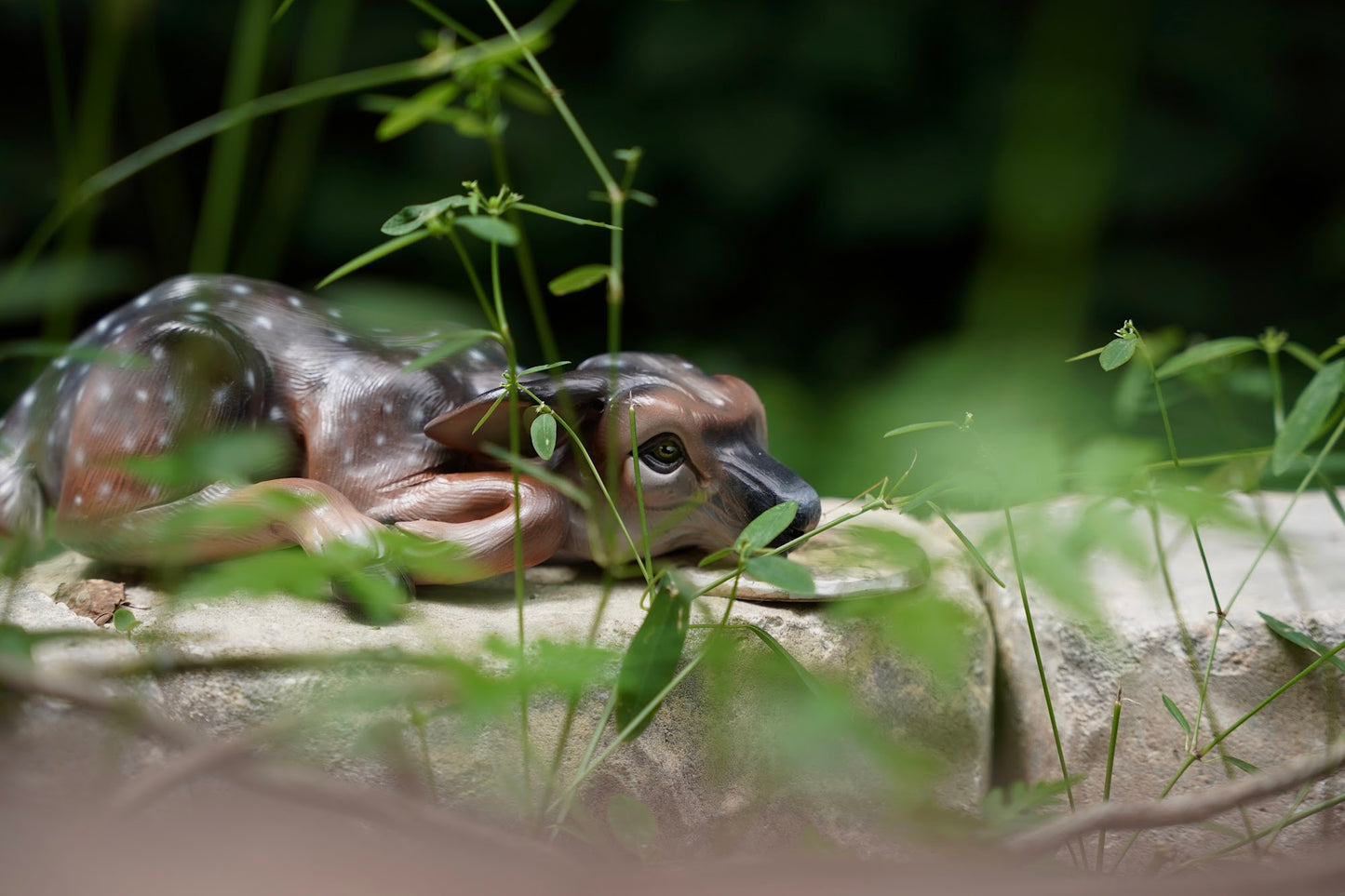 Polymer clay fawn sculpture by Shelby Clark-Glass
