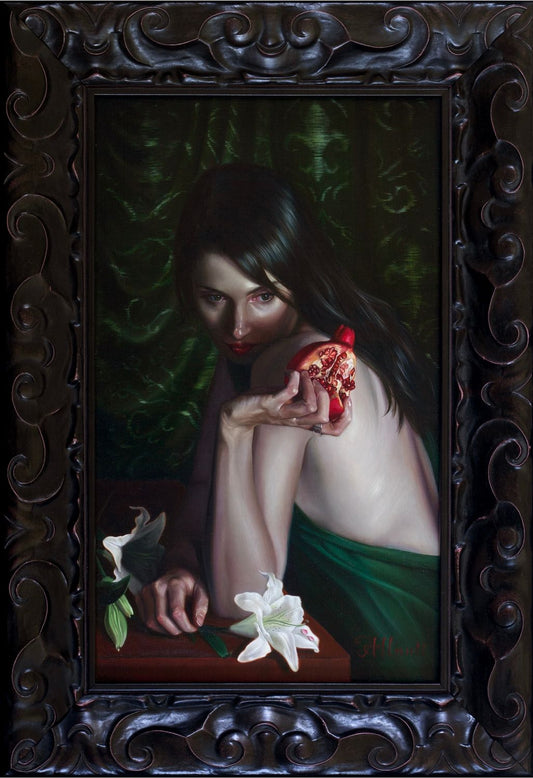 Jenny Allnutt Persephone in Green Framed
