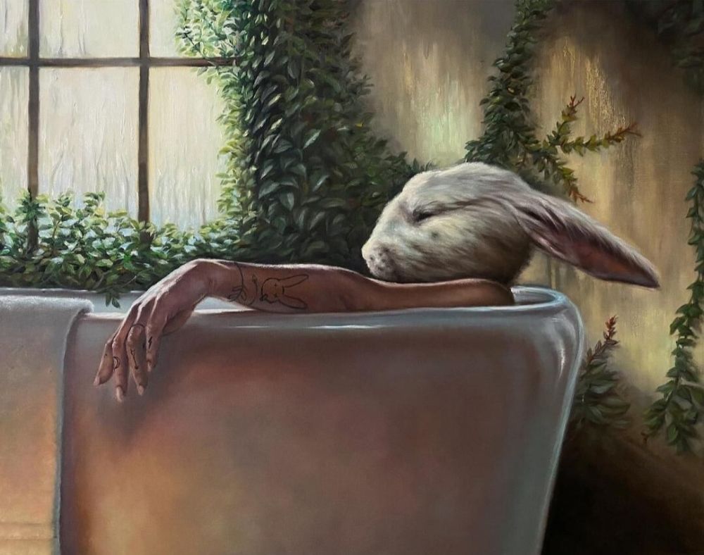 Hare of Truth - limited edition print by Richard Ahnert