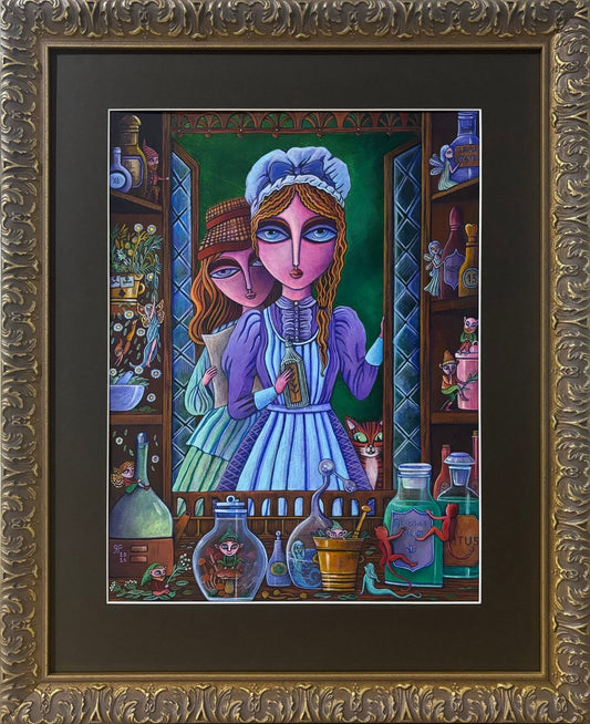 ‘Natural Remedies’ original acrylic painting by Rossella Paolini