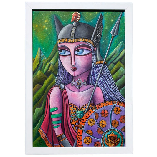 ‘Athena’ framed original by Rossella Paolini