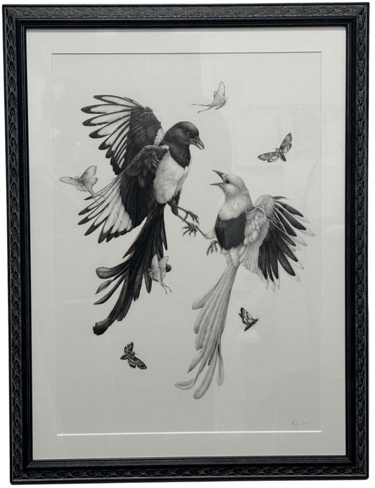 Balanced Duality - original graphite drawing by Kerry Jane