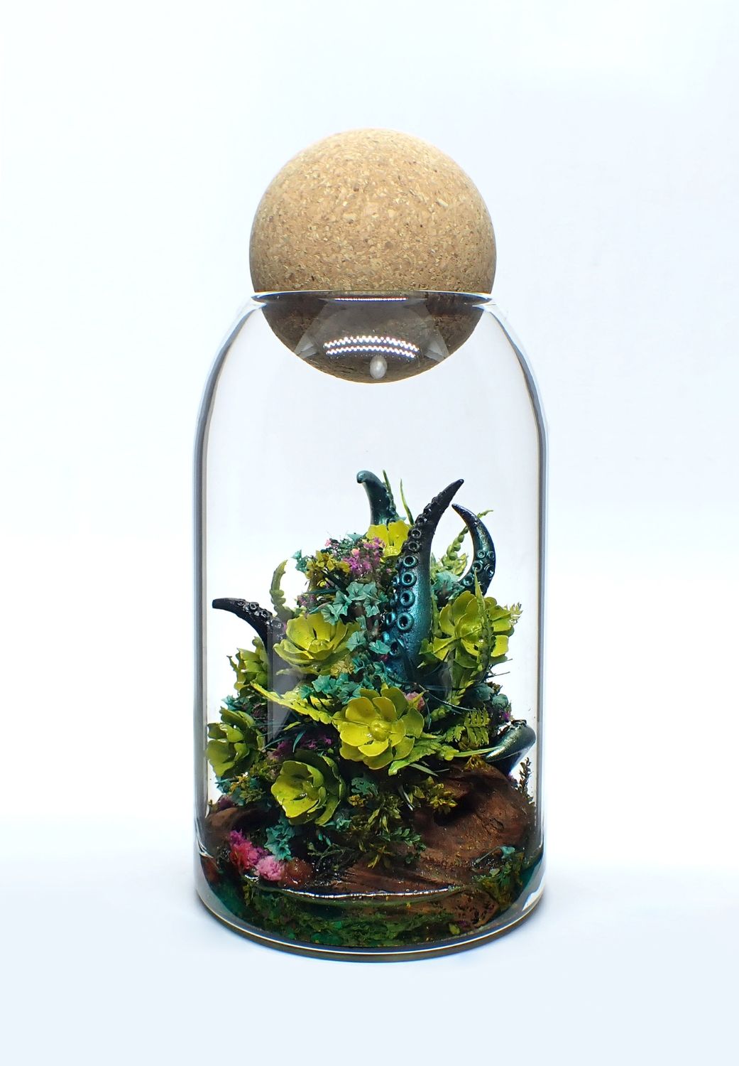 Tentacle Terrarium Sculpture by Basia Wesolowska