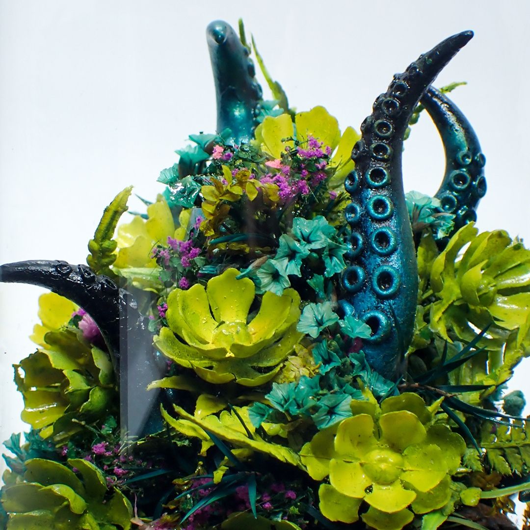 Tentacle Terrarium Sculpture by Basia Wesolowska