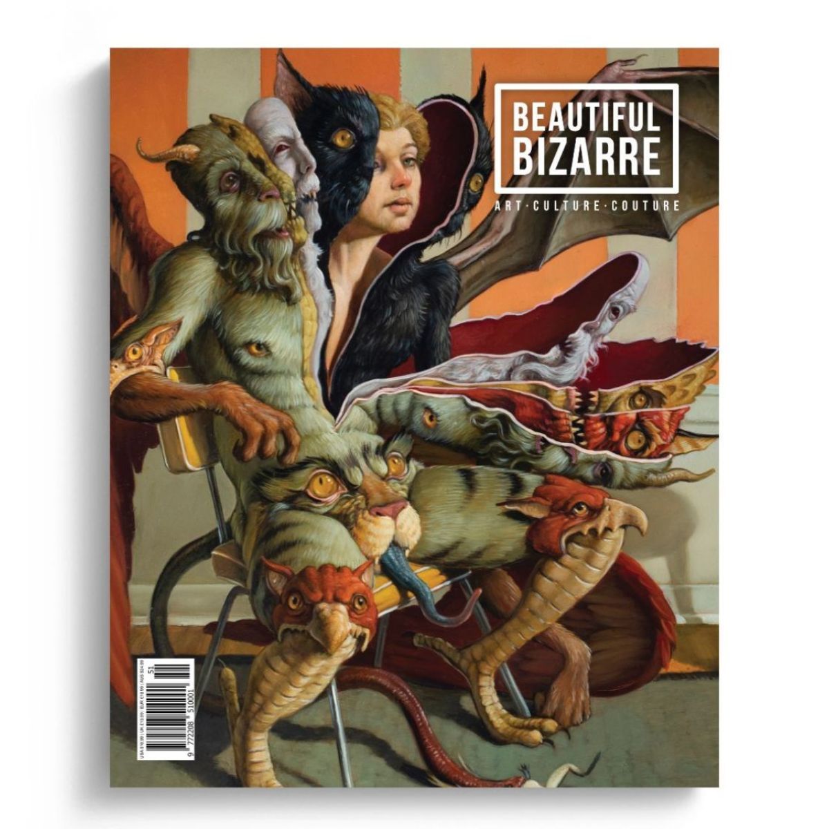 Issue 51 of Beautiful Bizarre with an amazing surreal image by Eric Thor Sanderson