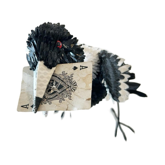 Card Playing Magpie #1 - Robyn Lees-West - Quirky Fox 