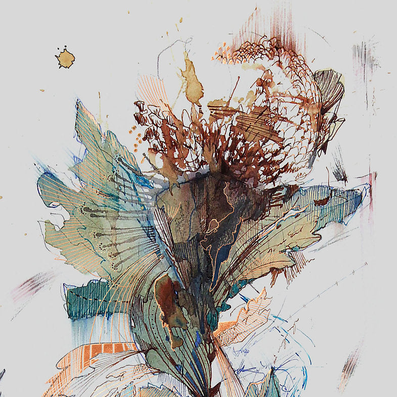 Taunted Limited Edition Copper Foil Print by Carne Griffiths