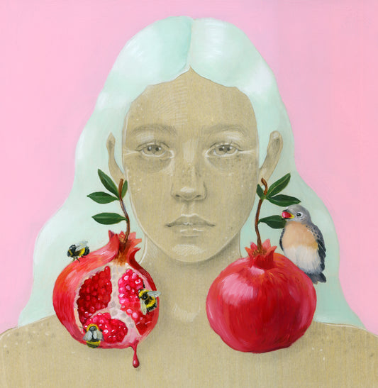 Cell Division - original graphite and oil painting by Heidi Lustig