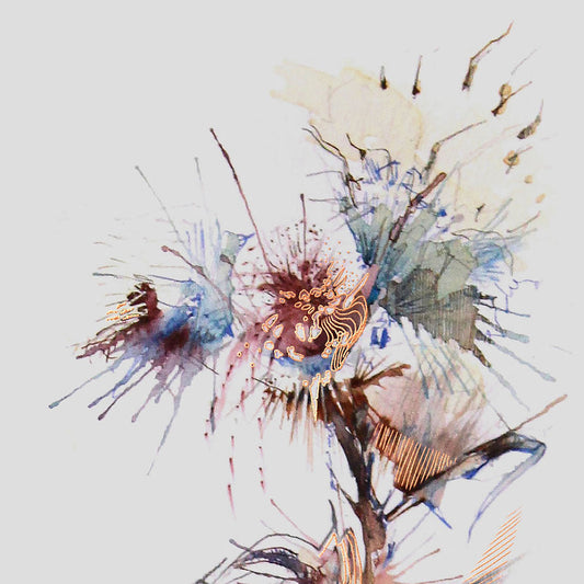 Crushed Limited Edition Copper Foil Print by Carne Griffiths