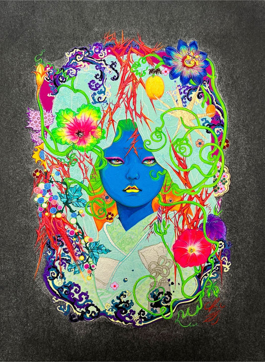 Hide Your Face - original artwork by Ito Chieko