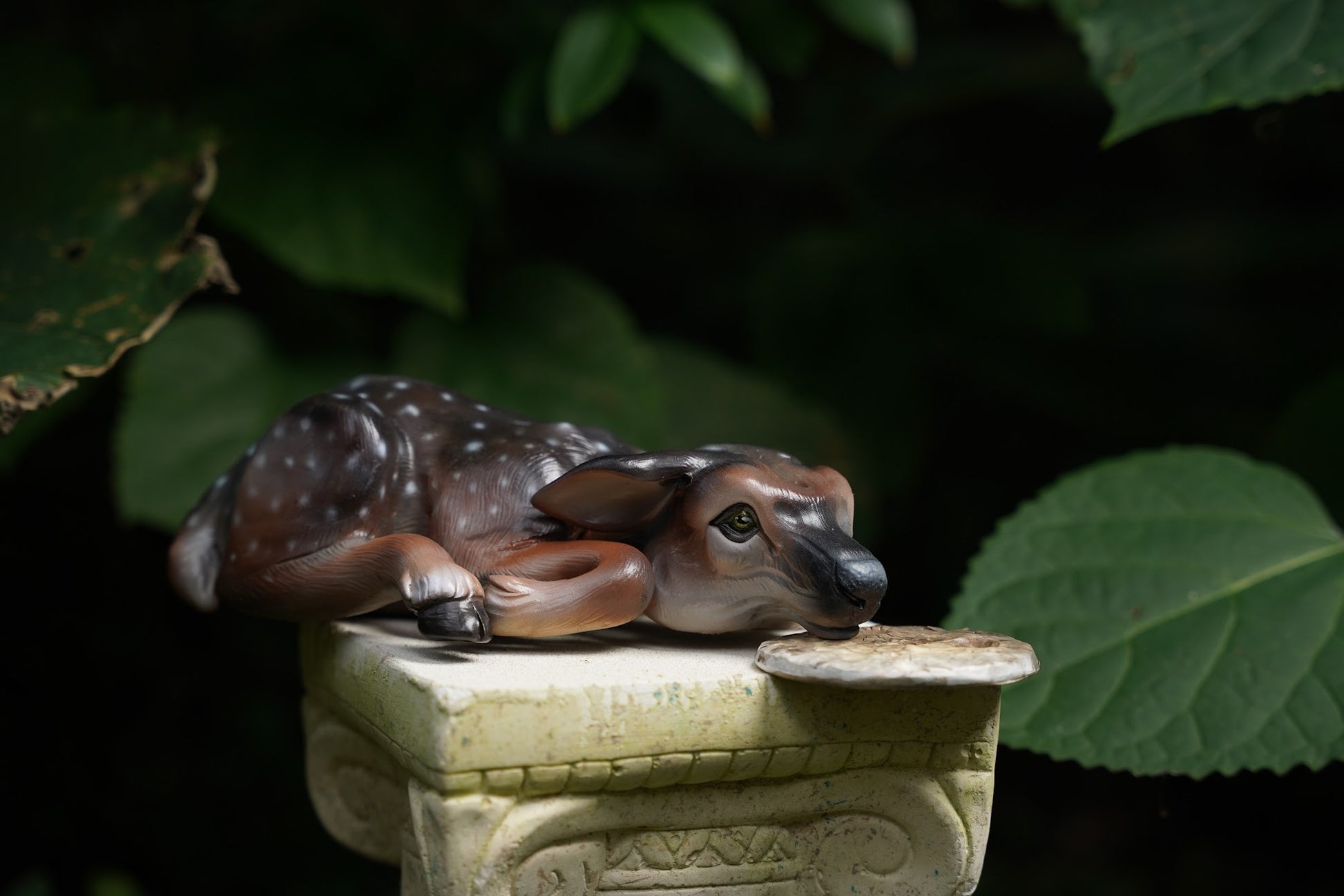 Polymer clay fawn sculpture by Shelby Clark-Glass