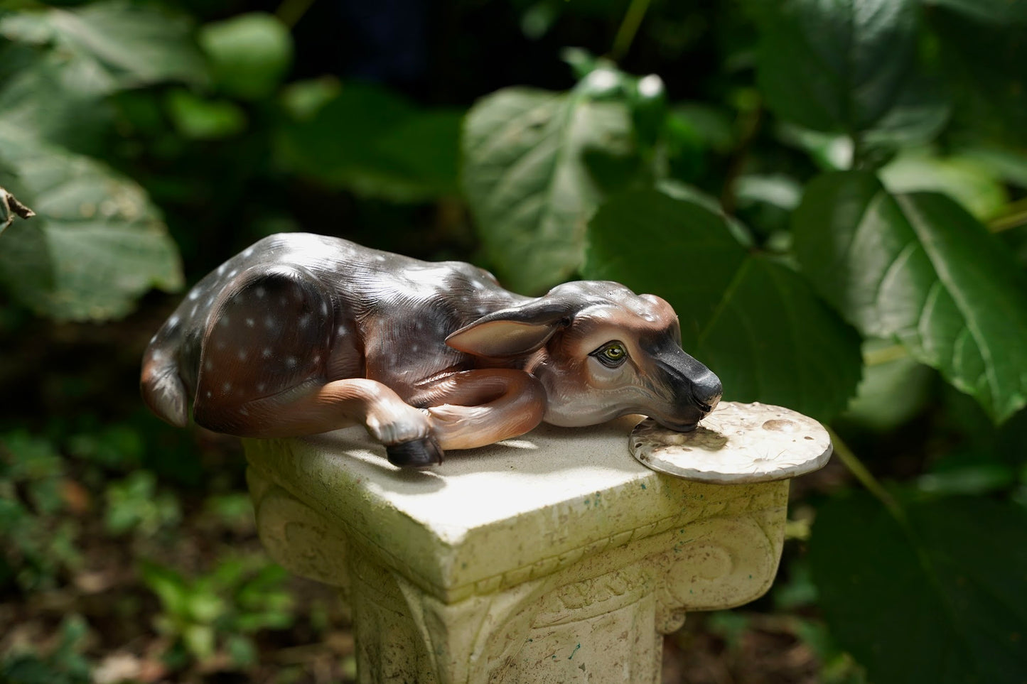 Polymer clay fawn sculpture by Shelby Clark-Glass