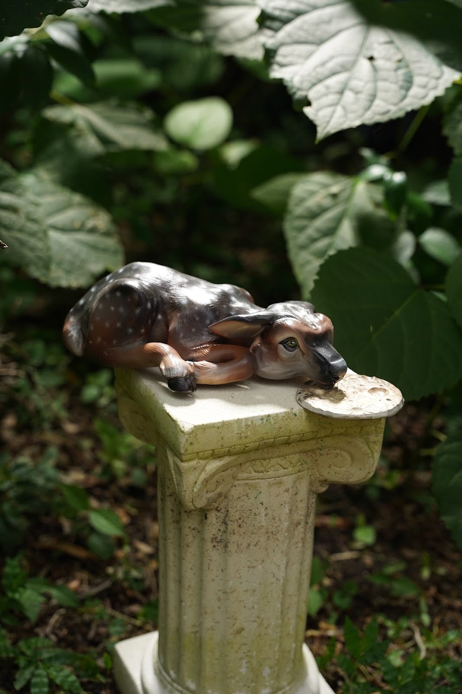 Polymer clay fawn sculpture by Shelby Clark-Glass