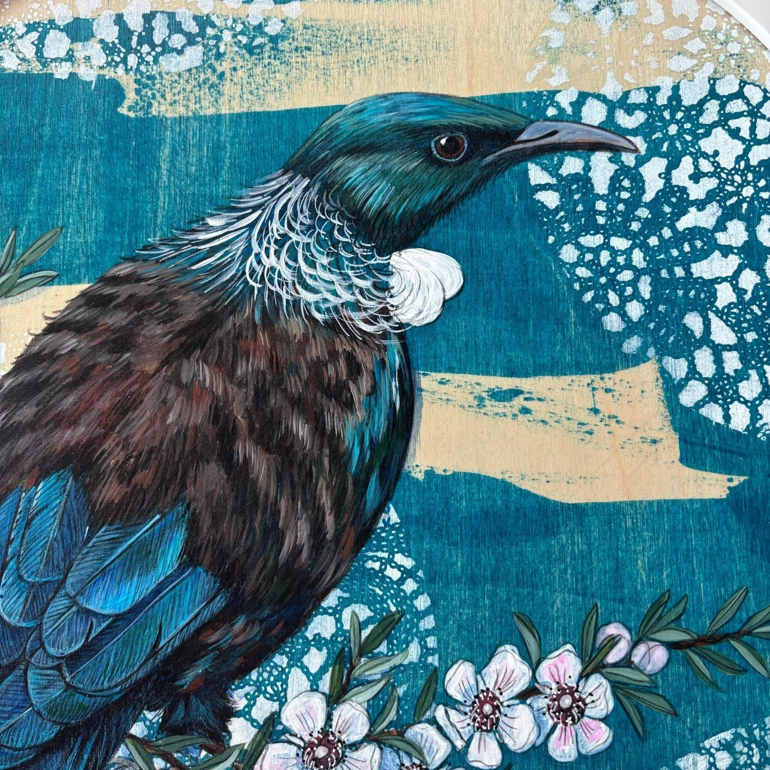 Shakey Tui Original Acrylic by Justine Hawksworth