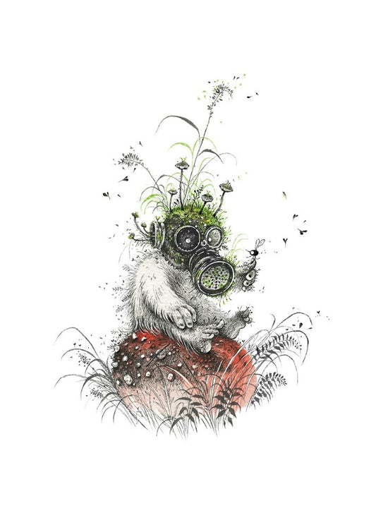 Entomologist - limited edition print by Monika Mitkute