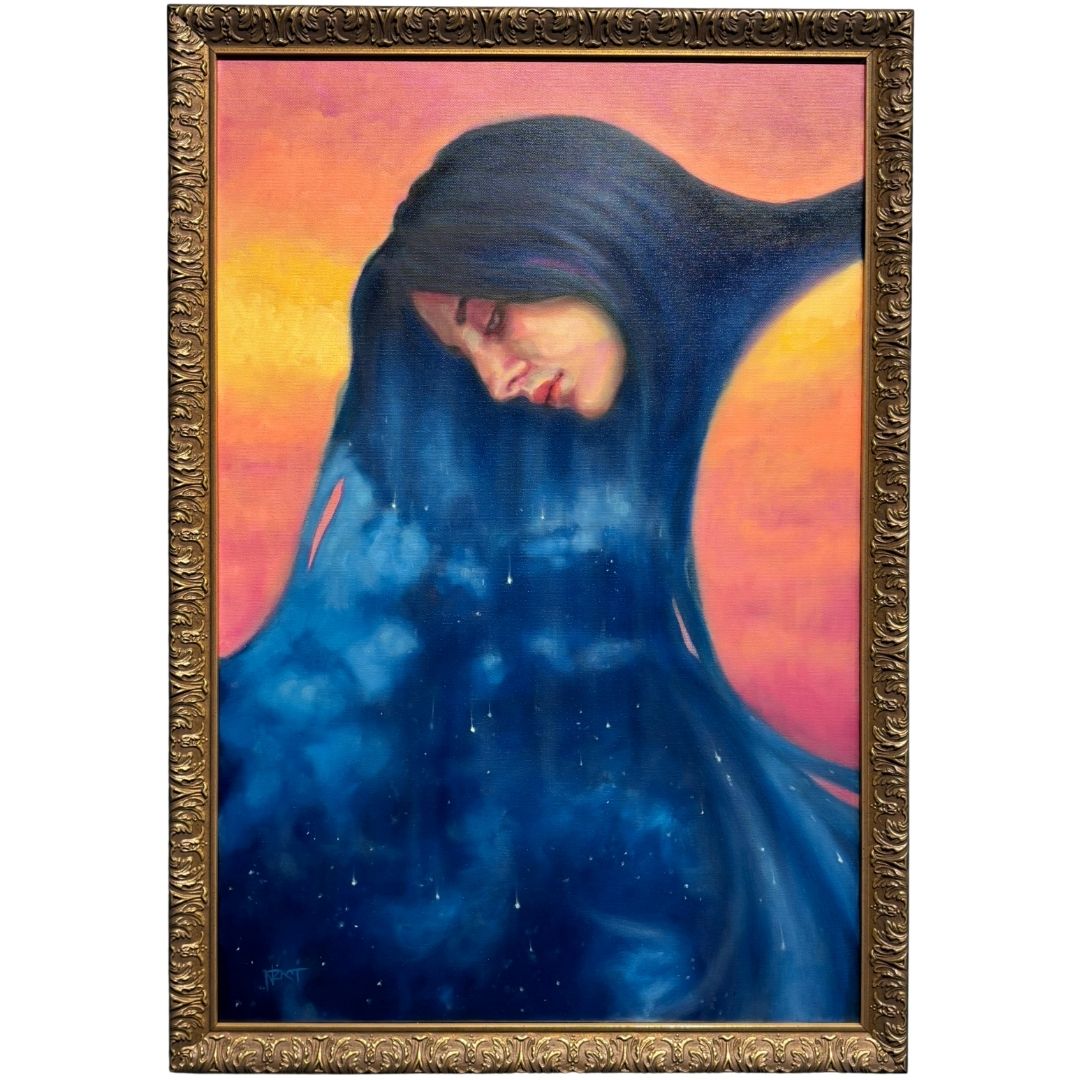 Framed version of Natasha Zraikat’s Nyx