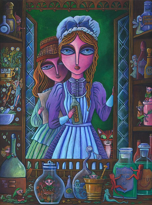 ‘Natural Remedies’ original acrylic painting by Rossella Paolini