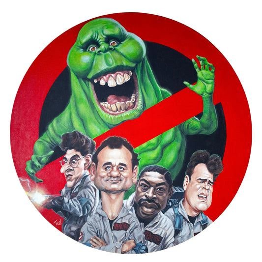 Illustration of original Ghostbuster characters