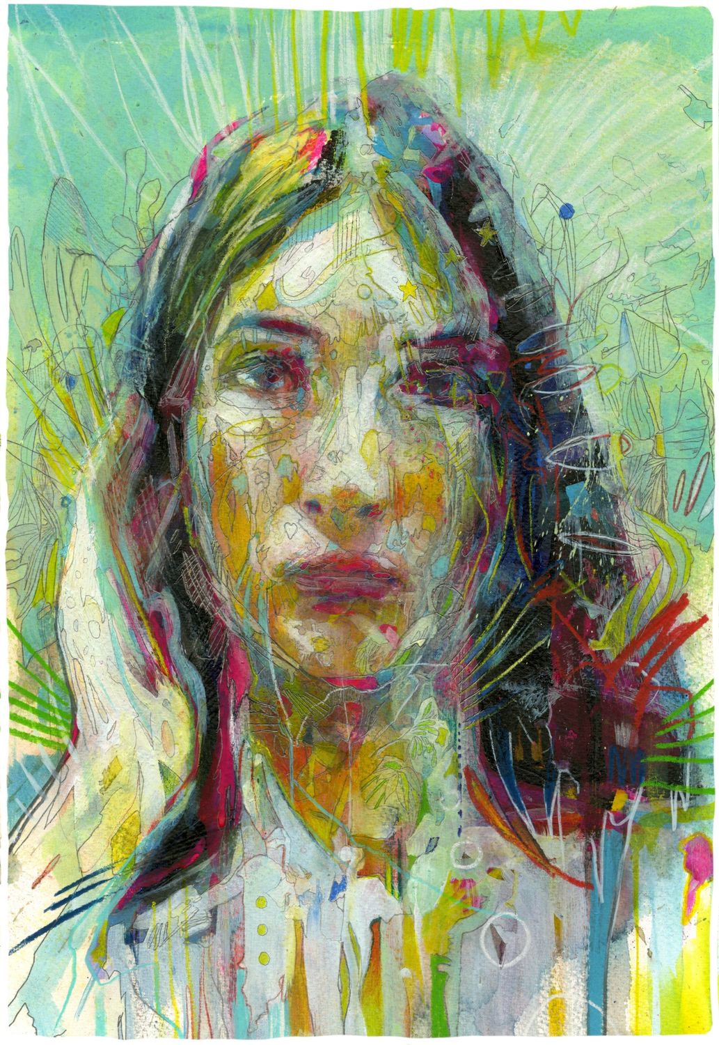 Precognition - original painting by Carne Griffiths