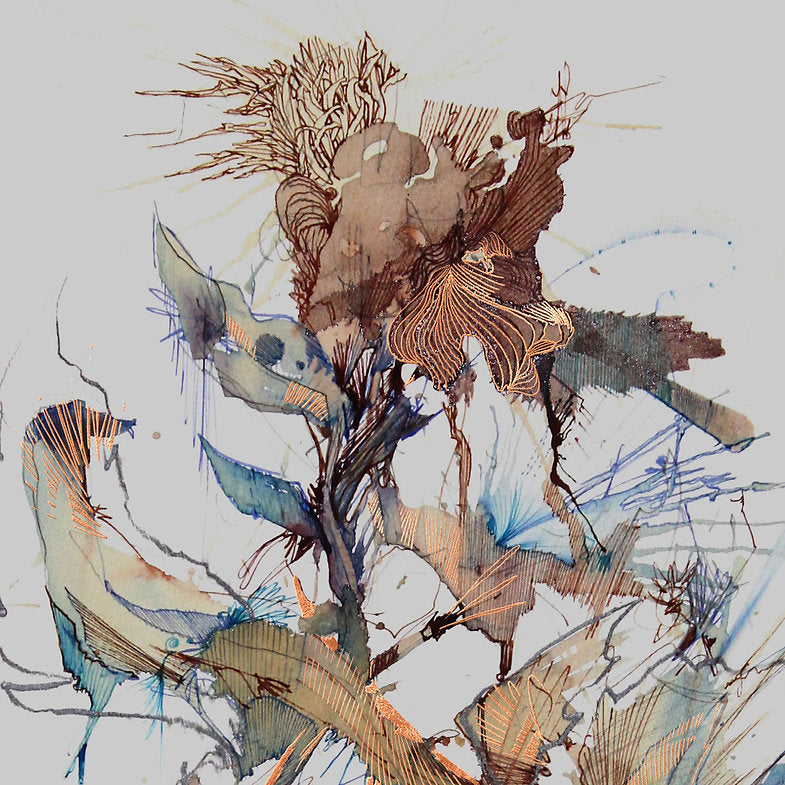 Torment Limited Edition Copper Foil Print by Carne Griffiths